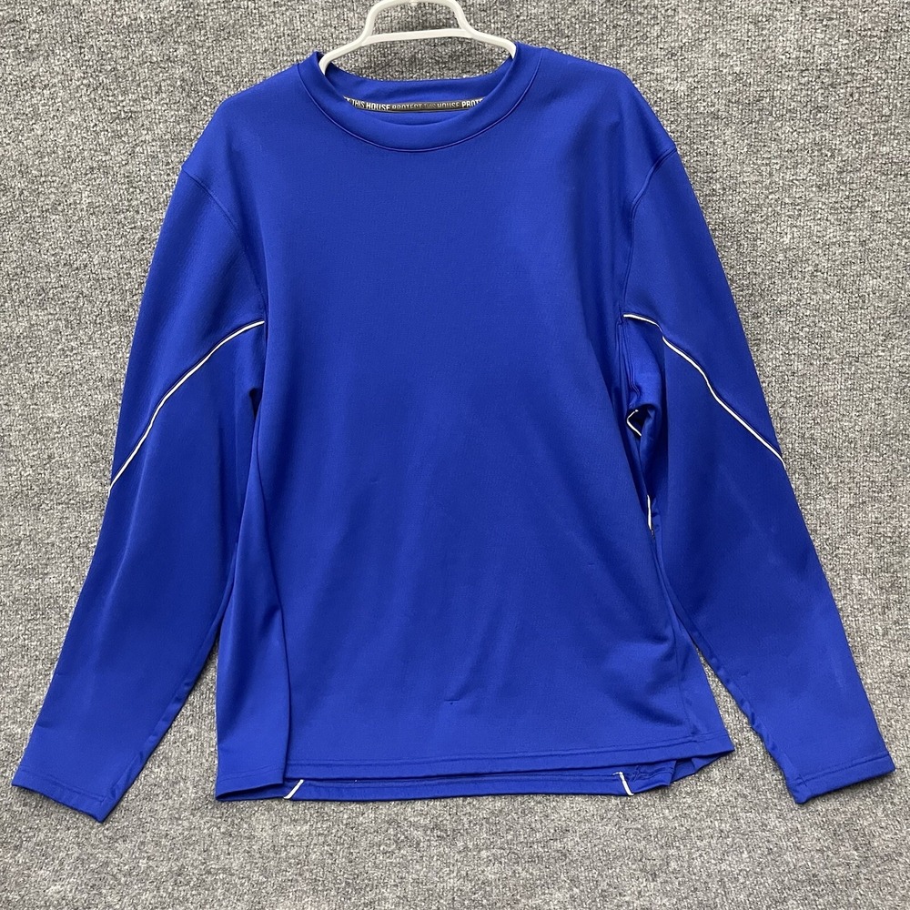 Under Armour Protect This House Pullover Mens Sz XL Blue Crewneck